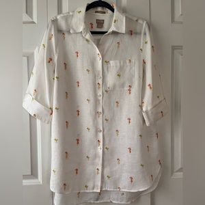 Chico’s non-iron linen button down shirt.